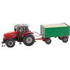Faller FA161588 - Trattore MF con rimorchio a Intaglio Wiking, Accessori per modellismo Ferroviario