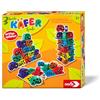 Noris 606012047 - 3 giochi colorati per coleotteri (gioco da ragazzi a partire dai 3 anni) - 36 divertenti coleotteri con 3 idee di gioco per impilare, costruire e abbinare i colori, giocattoli per