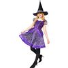 amscan Wicked Costumes 9917850 - Costume da strega viola da donna, per Halloween, costume gotico da favola spettrale