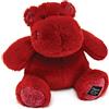 Doudou et Compagnie Histoire d'ours - Peluche Ippopotamo - Hip'Kiss - Rosso - 25 cm - Peluche morbido e carino per i calini - Idea regalo di nascita e compleanno per ragazza e ragazzo - HIPPO - HO3103