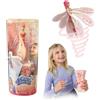 LANSAY - SKY DANCERS - Coral Cutie - Bambola Fata Volante della Foresta delle Pietre Preziose per Bambini dai 6 Anni - Vola Senza Pile con Lanciatore Manuale - Idea Regalo Magica e Creativa