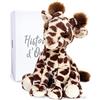 Doudou et Compagnie - Peluche Giraffa - 30 cm - Bianco/Marrone - Peluche per bambino - Lisi La Giraffa naturale - Terra Salvaggio - HO3040