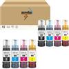 Generic 104 Kit 8 Inchiostro Compatibile per Epson 104 Multipack per EcoTank ET-2710 ET-2712 ET-2711 ET-2714 ET-2715 ET-4700 ET-2720 ET-2721 ET-2726