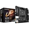 Gigabyte A520I AC (AMD Ryzen AM4/Mini-ITX/Direct 6 Phases Digital PWM con 55A DrMOS/Gaming GbE LAN/Intel WiFi+Bluetooth/NVMe PCIe 3.0 x4 M.2/3 Interfacce Display/Q-Flash Plus/scheda madre)