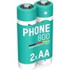 ANSMANN MaxE Mignon AA batteria ricaricabile 800mAh bassa autoscarica - pre-carica della batteria - batteria per i telefoni cordless (confezione da 2) - MaxE