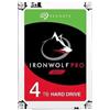 Seagate IronWolf Pro ST4000NE001 - HDD - 4 TB - Interno - 3.5 - SATA 6Gb/s - 7200 RPM - Buffer: 256 MB - con Piano di Assistenza Recupero Dati di Emergenza di 2 Anni