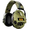Sordin Pro-X LED Protezioni acustiche a capsula - 75302-X-08-S - EN 352 - Cuscino in gel, Nastro mimetico & Capsule mimetiche