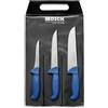F. DICK DICK 8255300 - Set di coltelli 3T Ergo Grip, in acciaio, blu, 48 x 22 x 1,8 cm, 3 unità