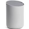 Kazai. Cestino Bagno 'Tove' - 1,5L | Esclusivo Mini Cestino di Design da Berlino | Pattumiera da Tavolo per Bagno, Cucina & Scrivania | Antiscivolo, Secchio Interno | Grigio chiaro, Grigio scuro