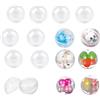 MINZHI 120 pezzi di Palle riempibili, Palline rotonde vuote, Palla di plastica acrilico,Sfera plastica trasparente,Palline trasparenti apribili,Pallinein acrilico,per riempire gli addobbia 28mm