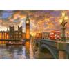 MEIYUDA 5D Diamond Painting Kit Completo Westminster Sunset, Pittura Diamante per Bambini Diamond Painting Londra, Fai-da-te Painting DIY Strass Ricamo a Punto Croce Decorazione per Casa 40x30cm
