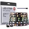 BTF-LIGHTING WS2805 SPI RGBCCT Indirizzabile Sogno Colore Striscia LED WS2805 IC Nastro LED 5M 60LEDs/m 50Pixels DC24V IP65 Inseguimento Effetto Decorazione(non include Controller & Alimentazione)