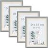 YoHyien 4 Pezzi Cornici Foto, Cornice Portafoto da Tavola, Decorative Cornice per Foto da Muro, Photo Frame for Wall (Verde Salvia, 10 x 15 cm)