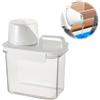 HENGBIRD Dispenser Detersivo Lavatrice con Misurino,Nessuna scala segnata, Dosatore Detersivo Lavatrice,Contenitore per Detersivo in Polvere,Può Essere Utilizzato per Conservare gli Alimenti (1100 ml)