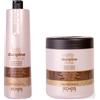 generico ECHOSLINE SELIAR DISCIPLINE - Shampoo(1000ml) + Maschera(1000ml) anticrespo per capelli indisciplinati crespi e ribelli con burro di cacao e olio di argan