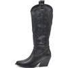 IF Fashion Stivali Cowboy Western Texani Scarpe da Donna A Punta Camperos GA021 Nero N.37