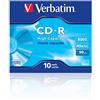 Verbatim CD-R High Capacity CD-R 800MB 10pc(s) - blank CDs (CD-R, 800 MB, 10 pc(s), 40x, 120 mm, Jewelcase)