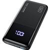 INIU Power Bank 15000mAh, 45W PD3.0 QC4.0 Carica 2 dispositivi a piena velocità con Display LED Caricatore Portatile, Powerbank USB C per iPad iPhone 15 14 13 Pro Max Samsung Google Xiaomi Switch ECC.