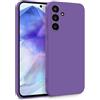 MyGadget Cover per Samsung Galaxy A55 5G - Custodia in Silicone Morbido a Doppio Strato - Case con Protezione Fotocamera & Fodera Interna Antigraffio - Viola