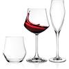 RCR Ego Set Vetro, 12 Bicchieri, 12 Calice Vino 12 Calice Spumante, 36 Pezzi Made in Italy