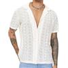 FEOYA Canottiera da uomo in pizzo a rete trasparente, per feste, club, rave, discoteca, bianco, XL