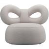 QEEBOO poltrona rivestita in tessuto RIBBON ARMCHAIR - 82003LG