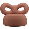 QEEBOO poltrona rivestita in tessuto RIBBON ARMCHAIR - 82003SP