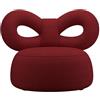QEEBOO poltrona rivestita in tessuto RIBBON ARMCHAIR - 82003RE