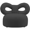 QEEBOO poltrona rivestita in tessuto RIBBON ARMCHAIR - 82002AN
