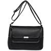 Ray-Velocity Borsa a Tracolla Donna, Borse Spalla con Tasche Multiple, Borsa Mano Impermeabile per Shopping Viaggio Uso Quotidiano (A, Nero)