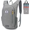 SKYSPER Zaino Leggero Pieghevole 10L, Zainetto Richiudibile Zaino Hiking Salvaspazio per Trekking Viaggi Brevi Escursioni Ciclismo