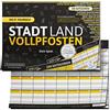 DENKRIESEN STADT LAND VOLLPFOSTEN® - DO IT YOURSELF-EDITION: DIN-A4 Block mit 50 Blatt, 200 lustige Kategorien bringen jeden Hobbydenker ins Schwitzen. Spaß garantiert!, Pro Runde (8 Begriffe) 2 Minuten