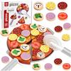 Williyatt Pizza in Legno Bambini, Accessori Cucina Bambini Contiene Tagliapizza, Spatola e Piatto, Pizza Giocattoli per Bambinicollegati, Cucina Bambini Legno, Cucina Legno Per Bambini