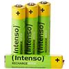 Intenso Energy Eco - Batterie Ricaricabili NiMH Batteria Ricaricabile, 850 mAh, HR03 AAA, Confezione da 4