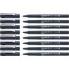 Schneider Pictus Fineliner (8 diversi spessori di tratto: 0,05 - 0,9 mm, fodera in pigmento, punta rivestita in metallo, alloggiamento in 85% plastica riciclata) nero, confezione da 8 pezzi