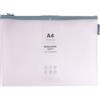 Grafoplás - Borsa con cerniera EVA Soft a4, rosa pastello, tocco morbido, cerniera bag realizzata in gomma EVA trasparente, perfetta per proteggere e trasportare documenti, cellulari, tablet o puzzle