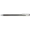 Pentel K110 Dual Metallic Hybrid Dual Metallic Gel Roller, Glitzer Gel, 1 pezzi, 2 diversi colori, effetto Viva/carta rosse 0,5mm argento