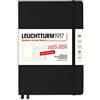 LEUCHTTURM1917 367689 agenda e taccuino settimanale Medio (A5) 2024, 18 mesi, Nero, Tedesca