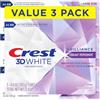 Crest Dentifricio 3D Bianco Brilliance Vibrante Peppermint, 4.1Oz (pacchetto di 3)