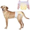 Dono - Pannolini per Cani Femmina per Cani Grandi con Vita Elastica, Pannolini Monouso Pull Up a Fasciatura Completa per Cuccioli in Calo, 360° a Prova di Perdite Super Assorbenti per Cani Piccoli