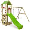 FATMOOSE Parco giochi KiwiKey Kick XXL con SuperSwing con altalena doppia e scivolo