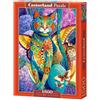 Castorland- Poland Hobby Panoramic Feline Fiesta Jigsaw Puzzle, 1500 Pezzi Set, Multicolore, C-151448-2