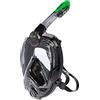 Seac Libera, Maschera Integrale da Snorkeling di Nuova Generazione, Silicone Ipoallergenico, Sgancio Rapido, 4 Taglie, trasparente/rosa, XS/S