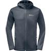 Jack Wolfskin Bornberg-Felpa con Cappuccio, Taglia M Giacca Softshell, Blu Naturale, M Uomo