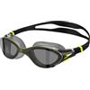 Speedo Unisex Biofuse 2.0 Swimming Goggles | Patented Easy Adjustment | Anti-Fog | Anti-Leak | Enhanced Fit | Improved Comfort, Olive Night/Black/Hyper/Smoke, One Size