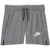 NIKE DA1405-091 G NSW Club FT 5 in Short Pantaloni Sportivi Carbon Heather/White XS