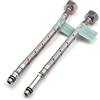 Xcel Home Set di 2 raccordi flessibili M10 x 1/2 (200 mm) | 10 lunghezze | Coppia di code per tubo flessibile BSP monoblocco per miscelatore da cucina / lavabo | acciaio inossidabile intrecciato