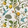 VaryPaper Carta da Parati Adesiva Floreale, Acquerello, Fiori, Foglie Tropicali, Pellicola per Mobili Autoadesiva Impermeabile Soggiorno Cameretta 45cm×3m