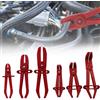 Nizirioo Set di pinze per fascette stringitubo: Nizirioo, 6 pezzi di pinze per fascette stringitubo, pinze per serraggio per tubi del carburante, freni e benzina