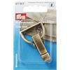 Prym 417917 - Moschettone in Ottone antichizzato Spazzolato, 30 mm